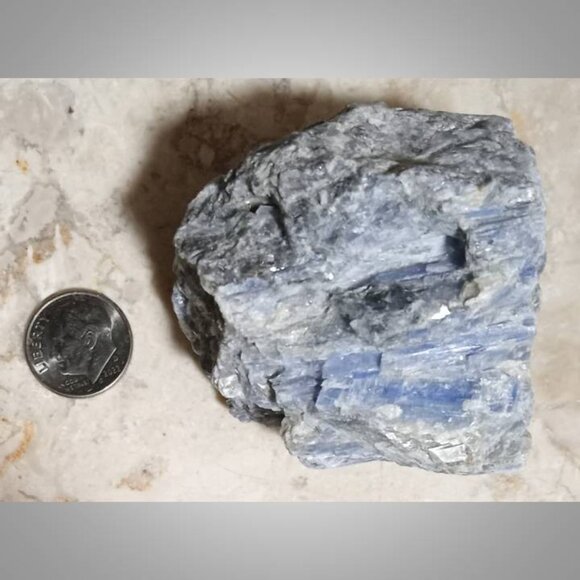blue KYANITE stone rock crystal chunk : CHAKRA : serenity : honesty 01 - Picture 8 of 8